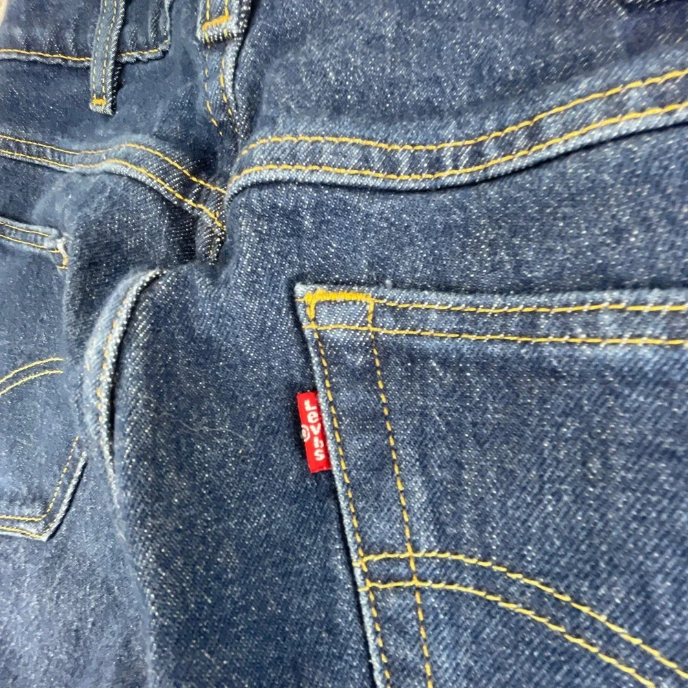 Levi Western Fit Mens 30x32 Straight Leg Blue Denim Jeans Strong Cotton Workwear